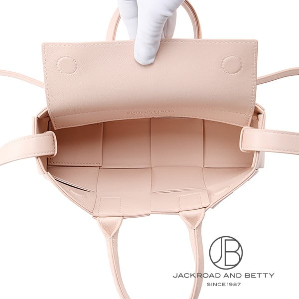 Bottega Veneta ミニ ローマ トートバッグ ピンクベージュ BOTTEGA VENETA ボッテガヴェネタ ローマバッグ スモール