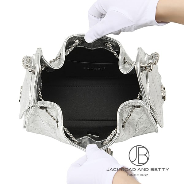 CHANEL 25 ミニ ハンドバッグ シルバー[AS5631 B22716 U5341] CHANEL