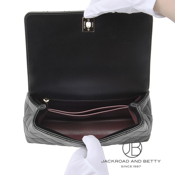 ココ マトラッセ ココハンドル 24 トップハンドル フラップ バッグ ブラック