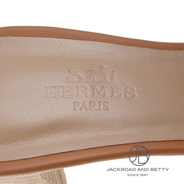 HERMES ゴールドブラウン サンダル38新品 サンダル オアジス ゴールド ブラウン 36[H071002Z] Sandals