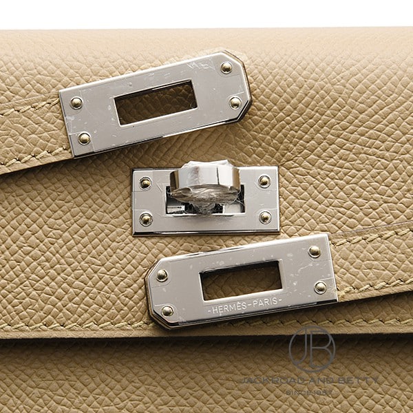 ケリー25 外縫い プシエール ベージュ[] Kelly 25 Outer Stitch