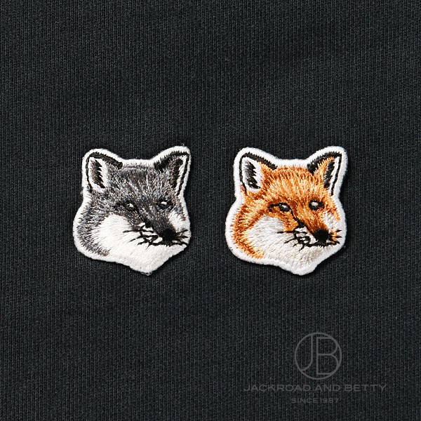 ダブルフォックスヘッド パッチ クラシック スウェットシャツ S