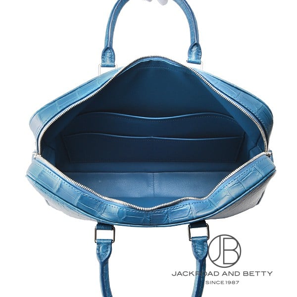 ルイヴィトン ビジネスバッグ ポルトドキュマン ヴォワヤージュ レザー 青 ポルト ドキュマン・ヴォワヤージュ ルイヴィトン ビジネス