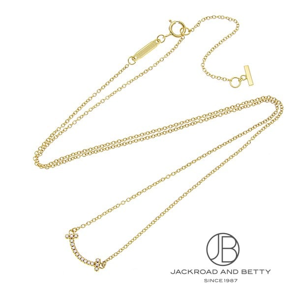 Tスマイルペンダント ネックレス（ミニ）ダイヤモンド YG[62617683] T