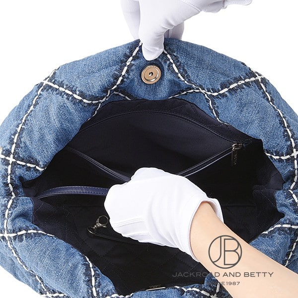 CHANEL 22 スモール ハンドバッグ デニム[AS3260 B15833 NW287