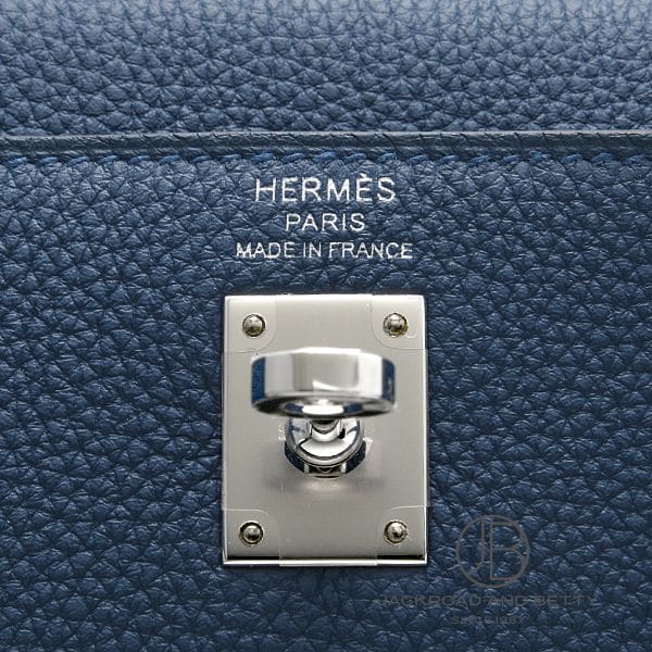 ケリー25 内縫い ブルータイ ネイビー[] Kelly25 Blue Tie | エルメス