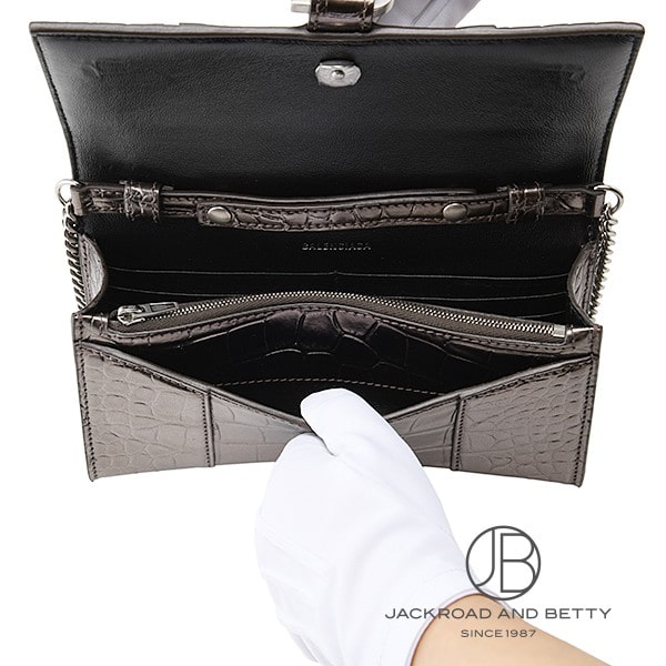 アワーグラス チェーン ウォレット ブロンズ ブラウン[6560502AAJ72564