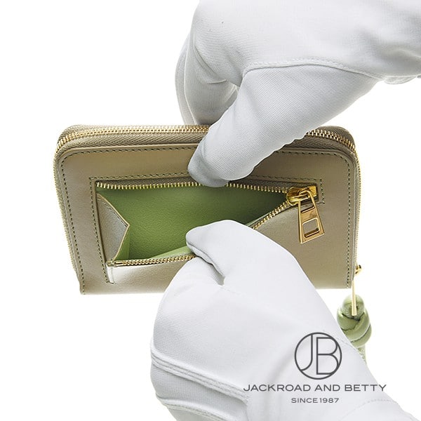 LOEWE　ノット コンパクト ジップウォレット ノット コンパクト ジップアラウンド ウォレット（シャイニーナパ