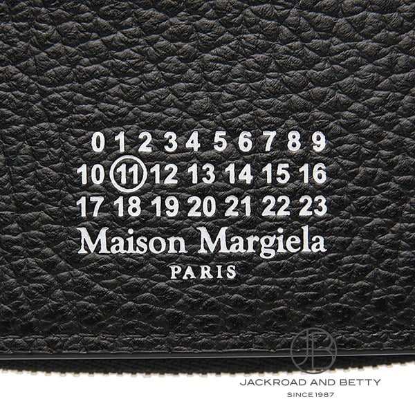 メゾンマルジェラ 財布 Maison Margiela  4ステッチ フリップフラップウォレット SA1UI0023 P4455 T8013 ブラック マルジェラ財布 4ステッチ フリップフラップ ウォレット ブラック 黒