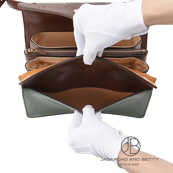 パイソン レザー ショルダー バッグ[] Python Leather Bag | グッチ