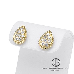 美品　ブシュロン セルパンボエム エクストラスモール ダイヤ ピアス　YG JCO00942 セルパンボエム（エクストラスモール） ダイヤ