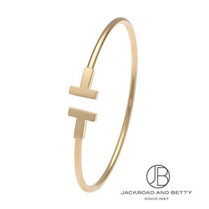 ティファニー ダイヤ　Tワイヤー ブレスレット　PG ローズゴールド ティファニー ダイヤ Tワイヤー ブレスレット PG ローズゴールド L