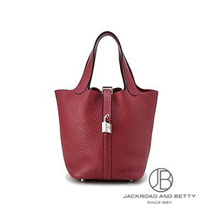 すぐお届け 国内発送 エルメス ピコタンロック 22 MM レッド系 HERMES】エルメス ピコタンロックMM 22 ハンドバッグ