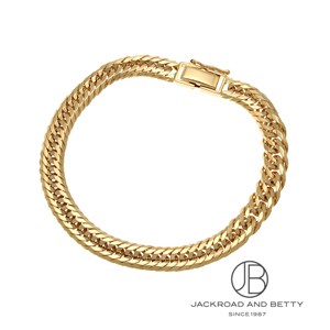 K18 6面 ダブル 100g 21cm ブレスレット 造幣局刻印有り[] Kihei