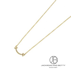 Tスマイルペンダント ネックレス（ミディアム）ダイヤモンド YG