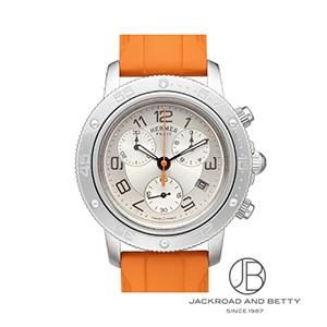 エルメス　クリッパー　ダイバークロノグラフ　ラバーオレンジ　ウオッチ　レディース エルメス クリッパー ダイバー クロノグラフ オーバーホール