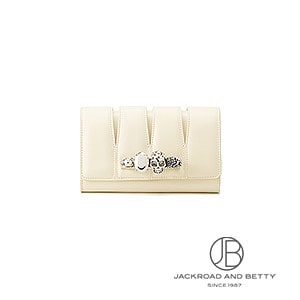 4リング スラッシュ クラッチ バッグ アイボリー ホワイト 白