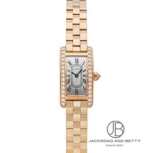 【未使用品】カルティエ タンクアメリカンミニ クロコダイル ピンク ベルト 新品)CARTIER カルティエ タンク アメリカン ミニ WB710015（商品ID