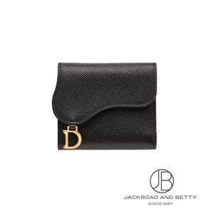 ディオール　サドルロータスウォレット Dior】SADDLE ロータスウォレット ミディアム Compact Wallet