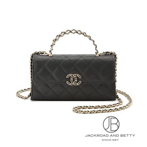【シャネル】フラップフォンケース エレガントブラック 24P＊エレガント＊【CHANEL】シャネル フラップ フォン ケース