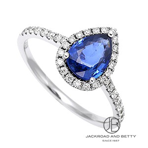 NM014 天然 サファイア 1.36 ダイヤモンド 0.62ct リング K18