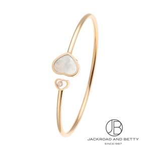ショパール ブレスレット 857482-1910 Chopard Happy Hearts White Gold Diamond Bangle Size M 857482
