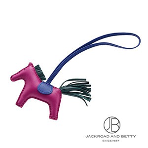 エルメス　ロデオチャーム ブラウン パープル エルメス ロデオチャーム ブラウン パープル