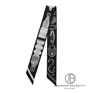 新品　エルメス ブリッドアブロック 詩的な 目録 ツイリー スカーフ ツイリー ブリッド・ア・ブロック 詩的な目録 ノワール[H064288S 10
