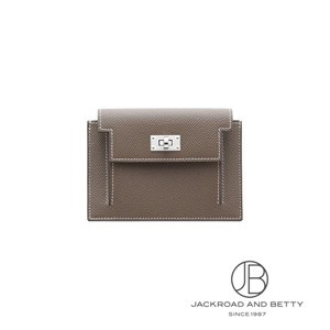 エルメス　ケリーポケットコンパクト ケリーコンパクト　レモン　リモン　財布 エルメス ケリーポケットコンパクト ケリーコンパクトレモンリモン財布