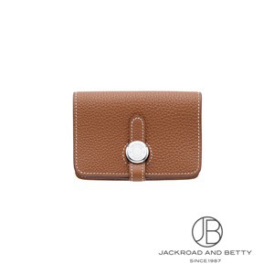 ドゴン カードケース ゴールド ブラウン[] Dogon Card Case Gold