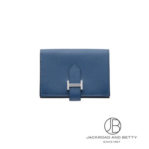 ★正規店購入 HERMES ベアン カードケース ディープブルー ☆正規店購入 HERMES ベアン カードケース ディープブルー