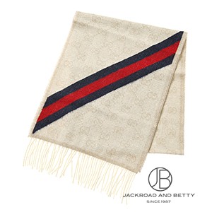 グッチ　ブラック GGパターン マフラー グッチ GGパターン マフラー シンピンミシヨウ