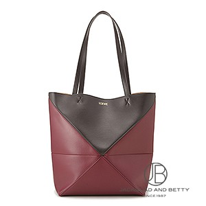 パズルフォールド トート チョコレート バーガンディー