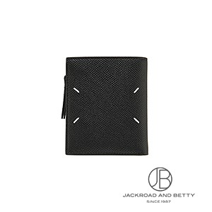 新品未使用！メゾンマルジェラ フリップフラップ ウォレット　ブラック 4ステッチ フリップフラップ ウォレット ブラック 黒