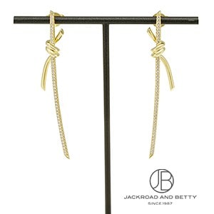 ノット ドロップ ピアス[68887690] Knot Drop Earring
