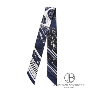 ☆HERMES☆エルメス ツイリー ネイビー＆ワイン ツイリー ネイビー（紺